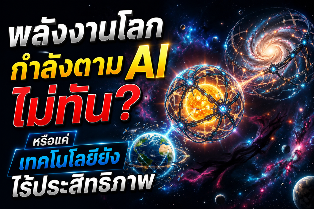 เรากำลังหลงทาง? เทคโนโลยีมนุษย์ล้ำหน้า หรือแค่ไร้ประสิทธิภาพด้านพลังงาน
